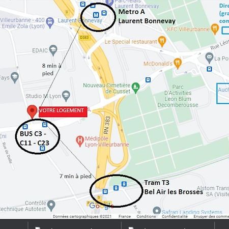 Appartement Renove Pour 6 Avec Parking Villeurbanne Zewnętrze zdjęcie